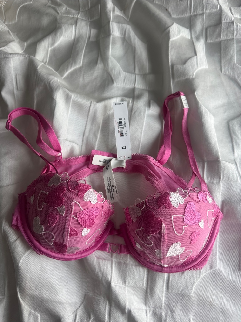 Victoria secret heart bra push up size 32A